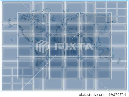 3D glass rectangles abstract background 69870734
