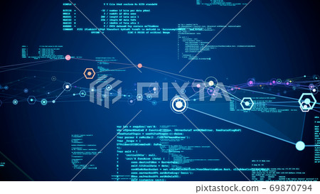 Network background animation 69870794