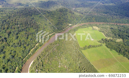River from the air 69872233