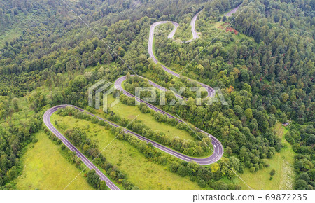 Road seen from the air Road seen from the air 69872235