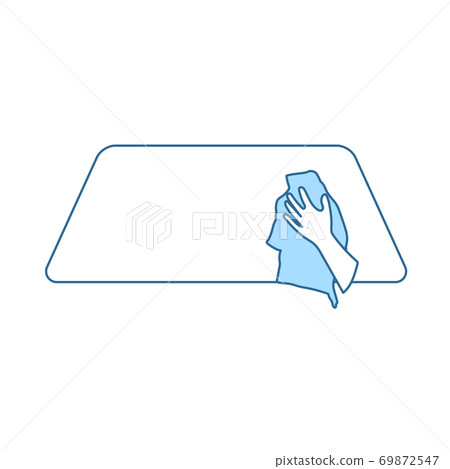 Wipe Car Window Icon Wipe Car Window Icon 69872547