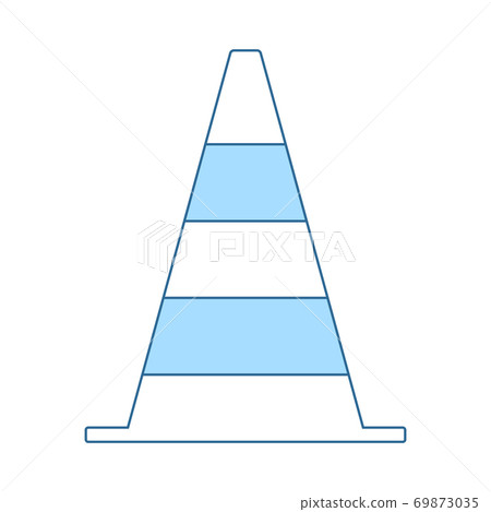 Icon Of Traffic Cone Icon Of Traffic Cone 69873035
