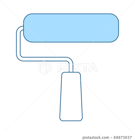 Icon Of Construction Paint Brushes 69873037