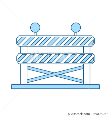Icon Of Construction Fence Icon Of Construction Fence 69873038