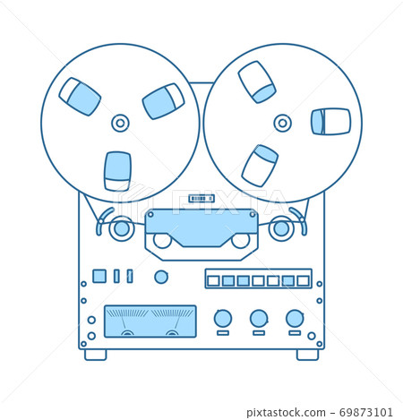 Reel Tape Recorder Icon 69873101