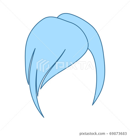 Lady's Hairstyle Icon 69873683