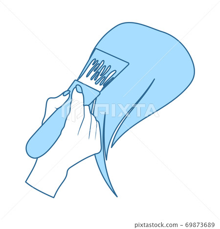Painting Hair Icon Painting Hair Icon 69873689