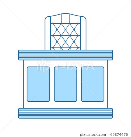 Judge Table Icon 69874476