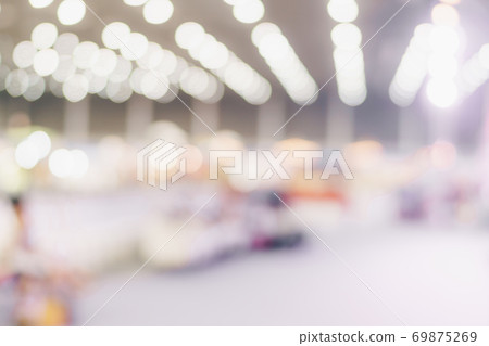 Abstract background blurred image crowd people in shopping mall 69875269