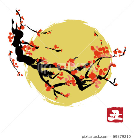 Plum branch sumi-e 69879210