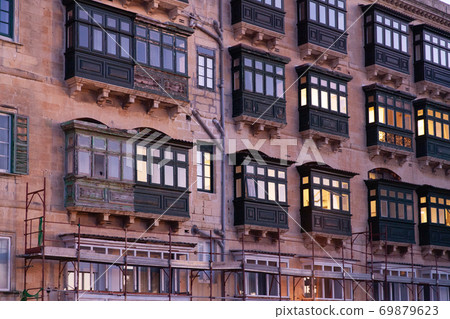 One of the residential houses in Valletta, Malta One of the residential houses in Valletta, Malta 69879623