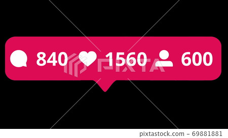 Comments, Likes, Follower. Like Icon Social... - Stock Illustration ...