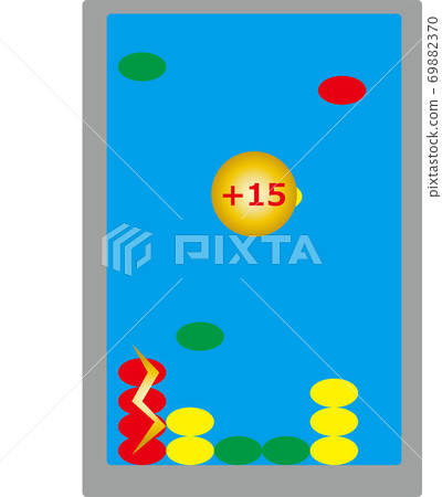 Illustration of the screen of the smartphone game 69882370