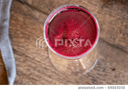 Red beet juice, top view Red beet juice, top view 69883030