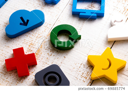 圖標多彩三維模型路 69885774