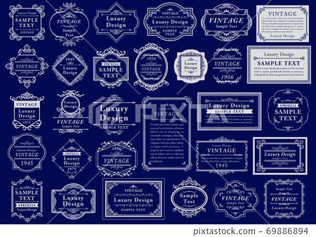 可以使用的裝飾框架框架銀色 69886894