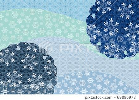 Christmas snow Winter background 69886978