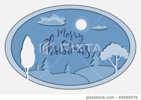 Holiday card with Marry Christmas lettering text Holiday card with Marry Christmas lettering text 69888976