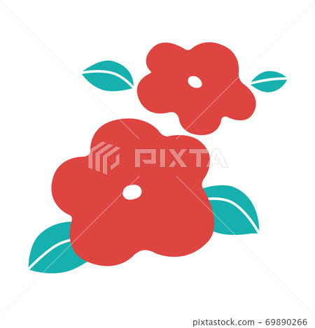 Camellia illustration simple 69890266