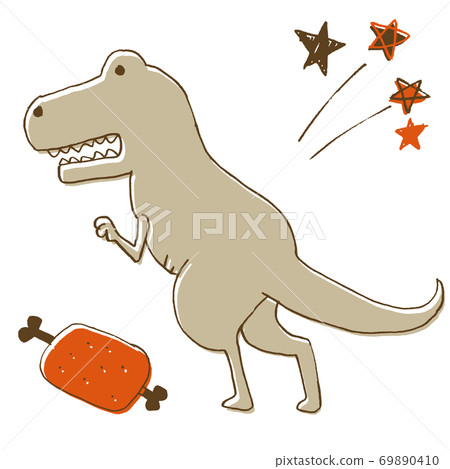 Illustration of a loose tyrannosaurus Illustration of a loose tyrannosaurus 69890410