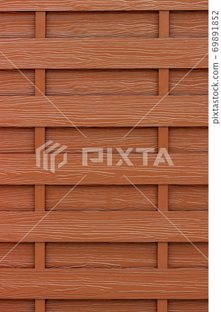 Brown Artificial wood wall texture background 69891852