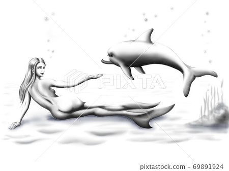 Dolphins and mermaids Dolphins and mermaids 69891924