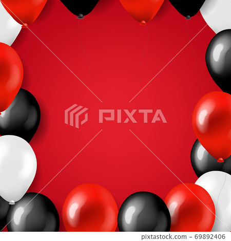 Black Friday Big Sale Card With Balloons 69892406
