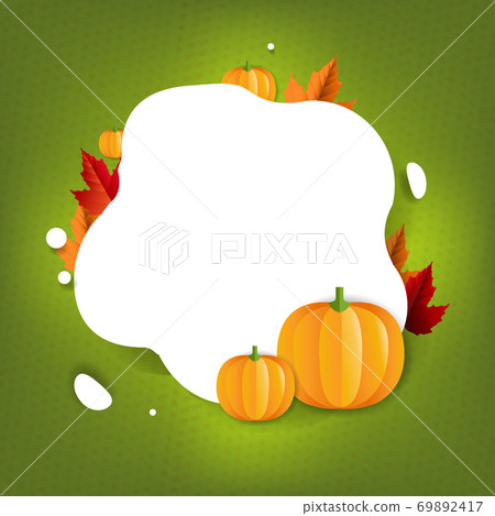 Happy Halloween Postcard With Bats And Pumpkins Happy Halloween Postcard With Bats And Pumpkins 69892417