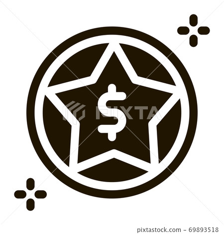 Dollar Star Bonus Icon Vector Glyph Illustration-插圖素材 [69893518] - PIXTA圖庫