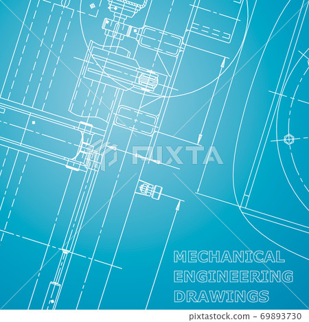 Backgrounds of engineering subjects. Technical illustration 69893730