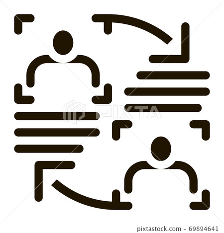 Personality Information Comparison Icon Vector Glyph Illustration Personality Information Comparison Icon Vector Glyph Illustration 69894641