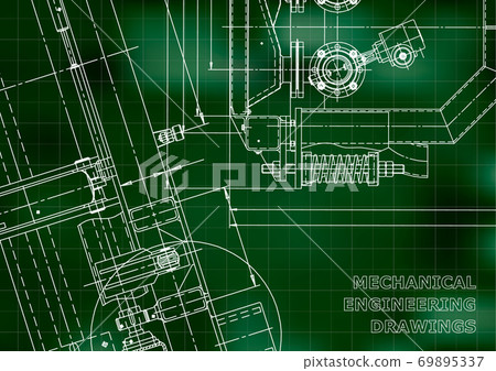 Vector engineering illustration. Cover, flyer, banner, background Vector engineering illustration. Cover, flyer, banner, background 69895337