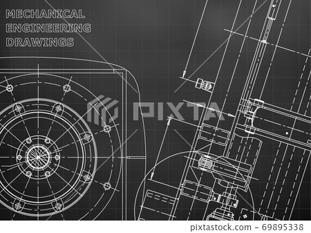 Vector engineering illustration. Cover, flyer, banner, background Vector engineering illustration. Cover, flyer, banner, background 69895338