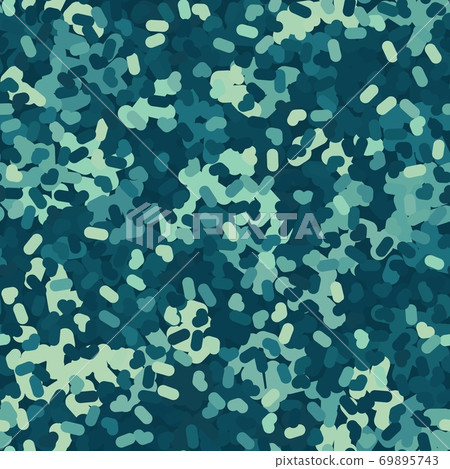 Flecktarn camouflage seamless pattern background. Vector illustration. Flecktarn camouflage seamless pattern background. Vector illustration. 69895743