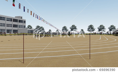 學校運動會拔河,觀眾,建築圖27 學校運動會拔河,觀眾,建築圖27 69896390