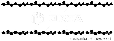 Vector illustration of hand-painted line art frame Vector illustration of hand-painted line art frame 69896581