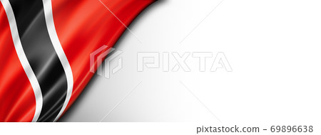 Trinidad And Tobago flag isolated on white banner 69896638