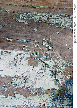 Old woodan wall, shabby paint as background Old woodan wall, shabby paint as background 69897504