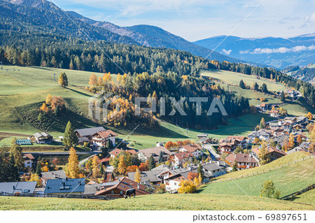 The village of Santa Magdalena. The village of Santa Magdalena. 69897651