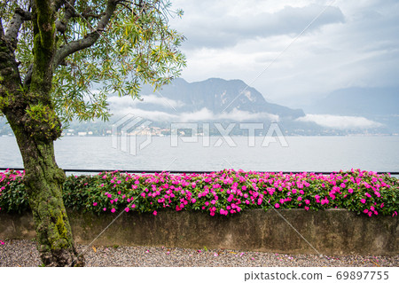 Landscape of lake Como. 69897755