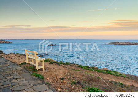 Bench with picturesque view at Port Elliot 69898273