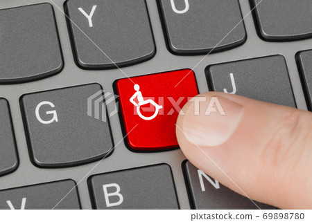 Computer keyboard with invalid key 69898780