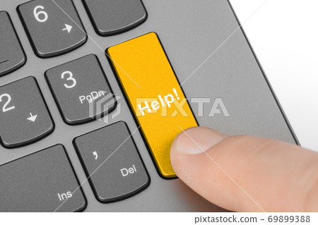 Computer notebook keyboard with Help key 69899388