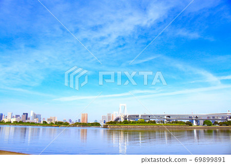 Scenery of Rainbow Bridge, Tokyo 69899891