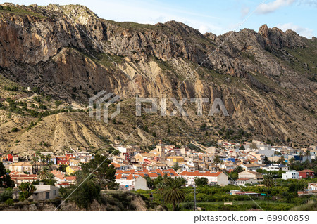 Landscape view of Villanueva del Rio Segura in Valley of Ricote, Murcia Spain Landscape view of Villanueva del Rio Segura in Valley of Ricote, Murcia Spain 69900859