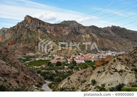 Landscape view of Villanueva del Rio Segura in Valley of Ricote, Murcia Spain Landscape view of Villanueva del Rio Segura in Valley of Ricote, Murcia Spain 69900860