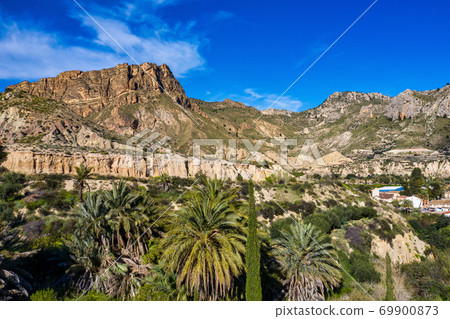 Landscape view of the mountains of Ojos in Valley of Ricote, Murcia Spain 69900873
