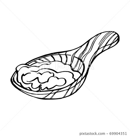 Aloe Vera plant on white Background. Graphic illustration agave, aloe vera, succulent, green plant. Botanical graphic illustration of Aloe Vera. 69904351