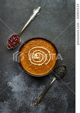 Dal Makhani at dark background 69904534