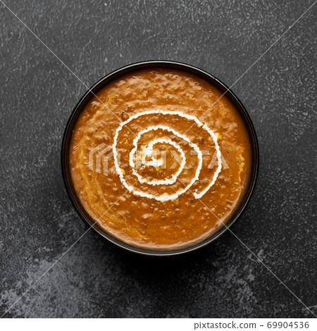 Dal Makhani at dark background Dal Makhani at dark background 69904536